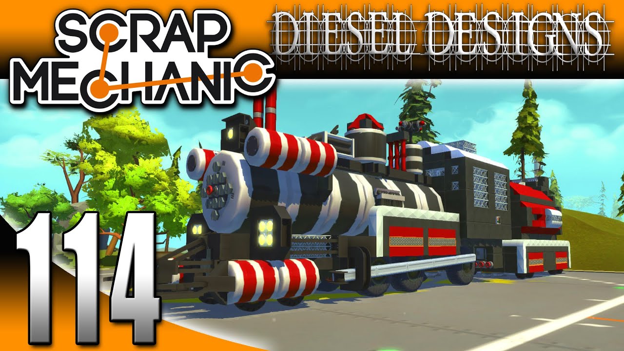 Scrap Mechanic Gameplay :EP114: FAN CREATIONS: Back to the Future Train & Mad Max Fury Road! (HD)