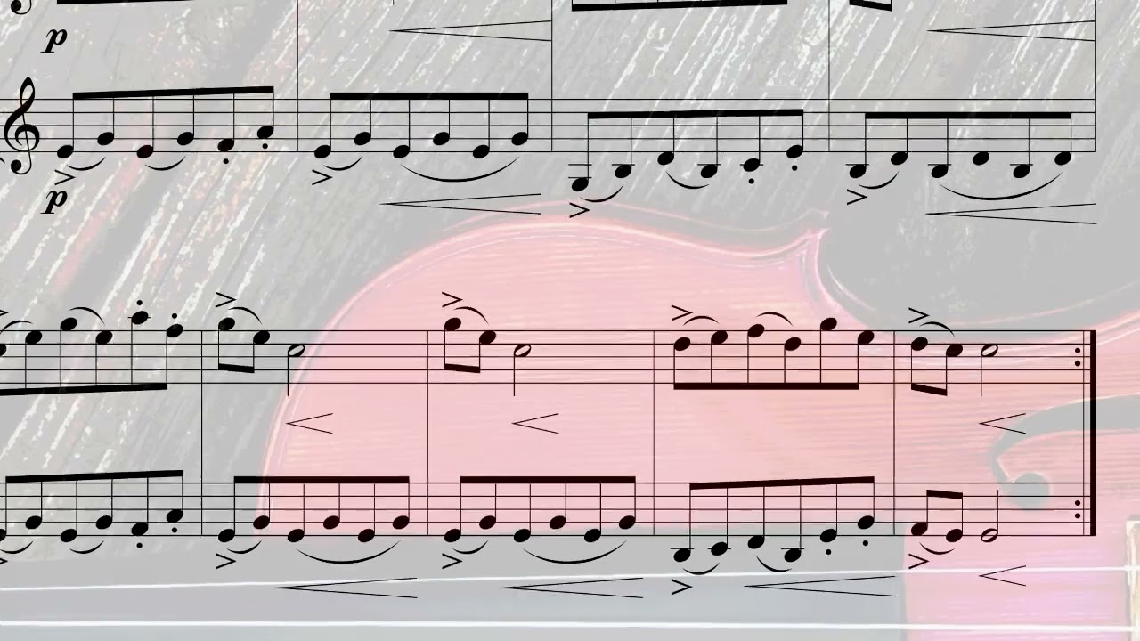 Duet No. 20 - Menuetto, from B. Campagnoli's 101  Pi&egrave;ces Faciles et Progressives