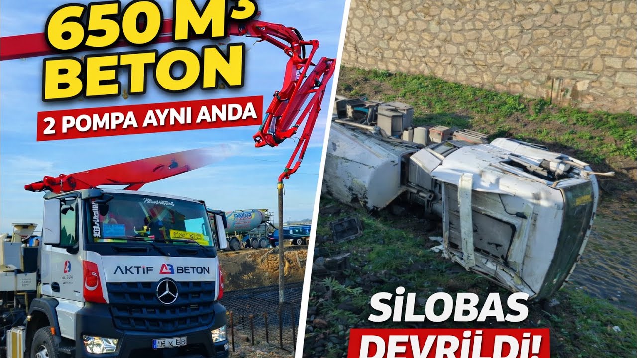 650 m3 Temel Dökümü / Silobas Kazası