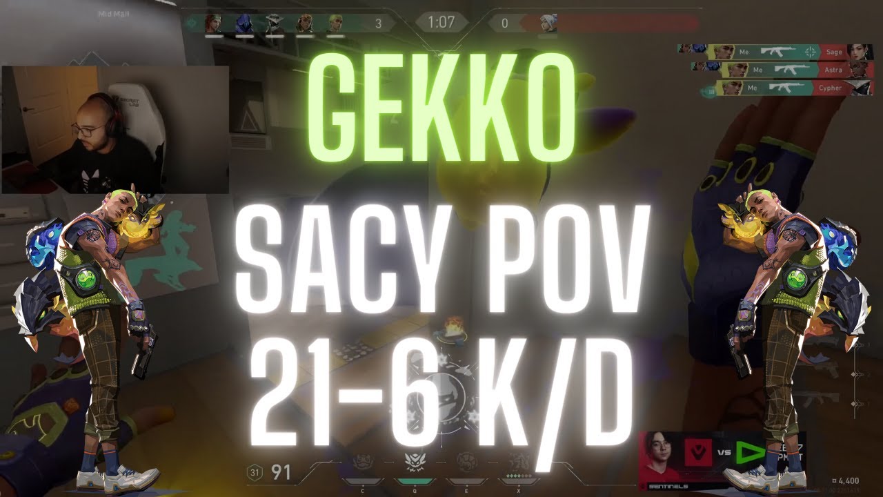 SEN Sacy POV Gekko on Split 21-6 K/D (VALORANT Pro POV)