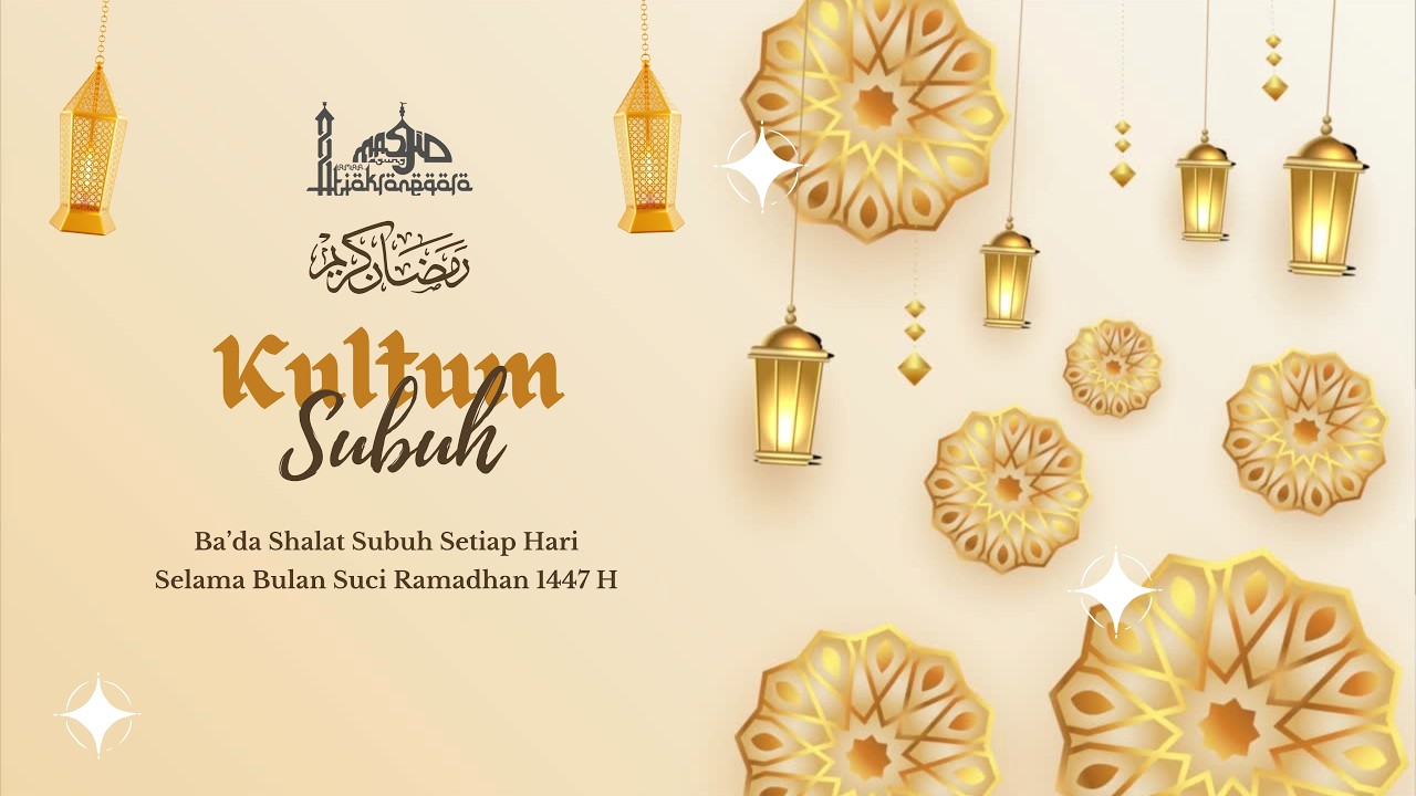 KULIAH SUBUH | Ust. H Mekky Hasan Tachfhartudin, S. Th.I |