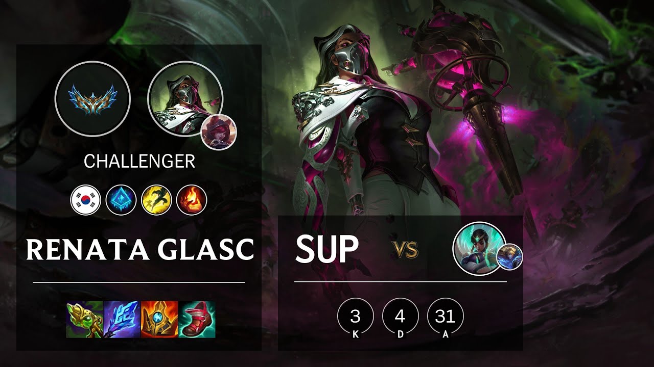 Renata Glasc Support vs Karma - KR Challenger Patch 12.4