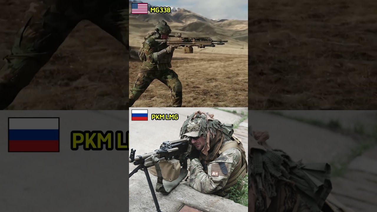 MG338 vs. PKM &ndash; Ultimate Machine Gun Showdown! 🔥 #shorts #military #weapontech