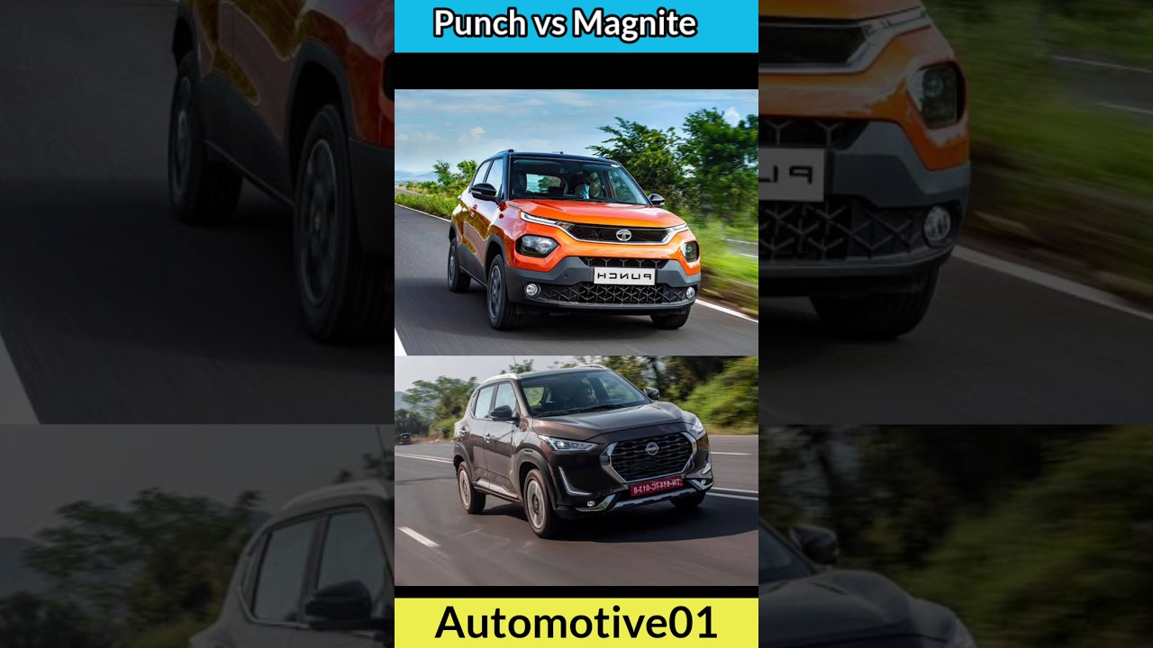 Tata Punch vs Nissan Magnite Comparison 😎🔥|| Punch vs Magnite || #short #ytshorts