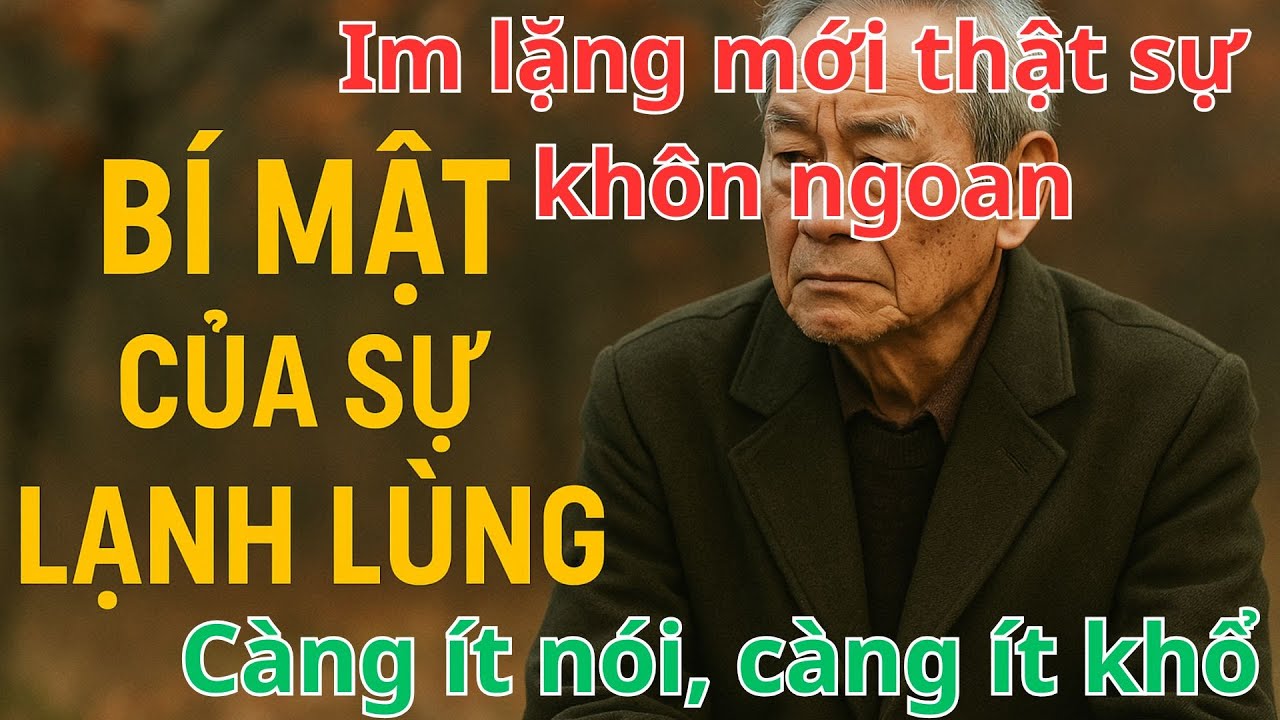 TẠI SAO CÀNG LỚN TUỔI CÀNG PHẢI SỐNG LẠNH LÙNG VÀ ÍT NÓI, im lặng đúng lúc – bí quyết giữ phúc báu