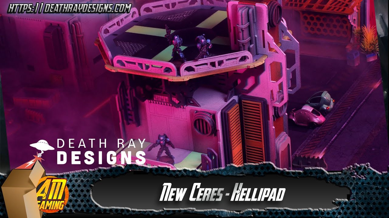 Death Ray Designs - New Ceres Helipad Bundle - MDF terrain Review