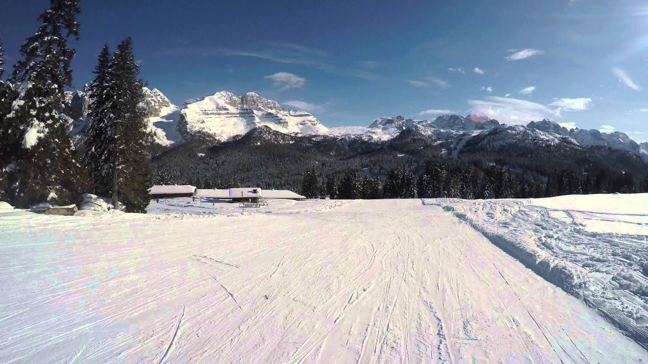 Madonna Di Campiglio in Snowboard - From Pradalago to Grostè