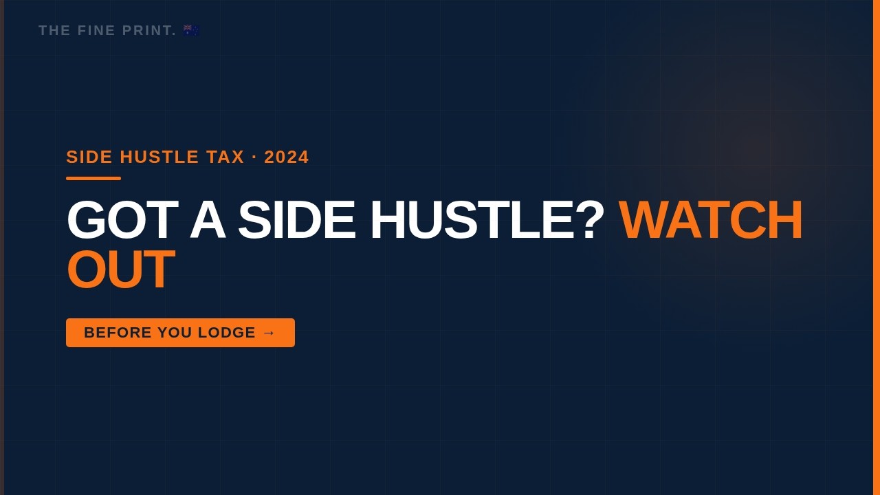 $0 Hidden: ATO Now Sees Every Side Hustle Tax Australia Dollar 🇦🇺