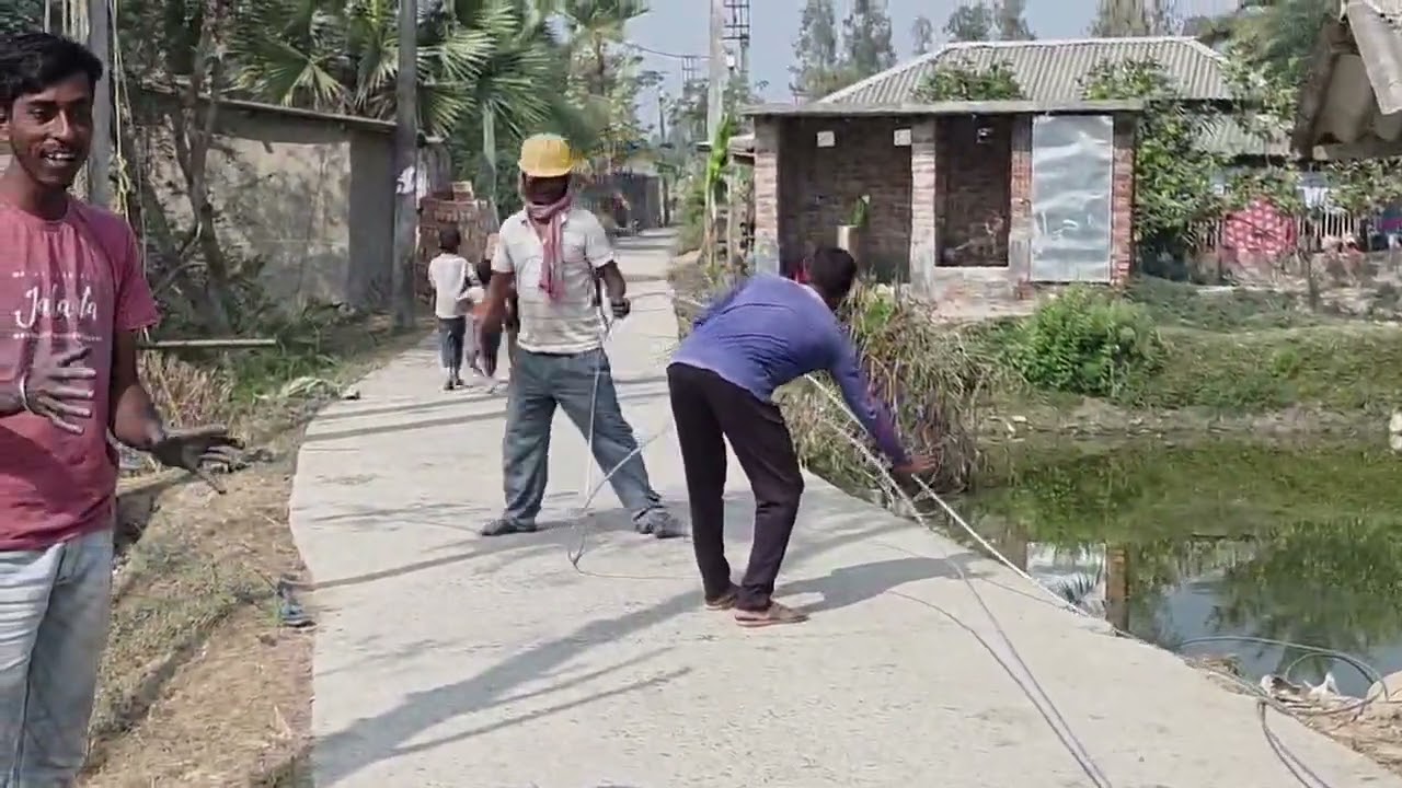 Construction of high tension overhead lines in power distribution network