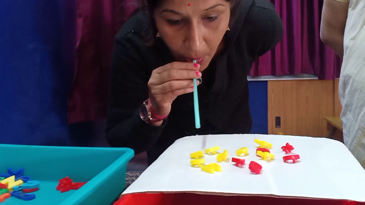 Blowing Activity : Oral motor skill developing exercises