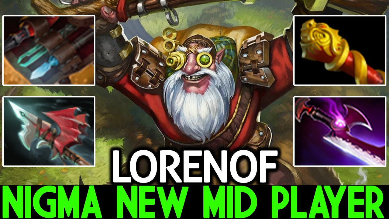 LORENOF [Sniper] Nigma New Mid Player Is Insane Dota 2
