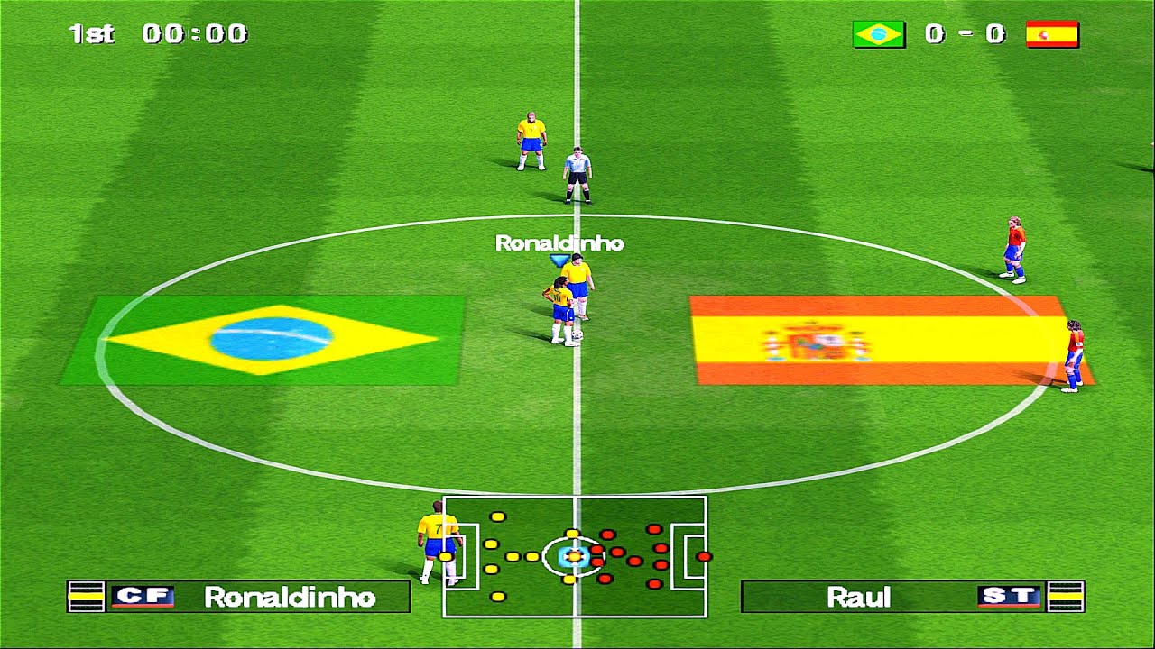 Winning Eleven 10 - Brazil vs Spain | PS2
