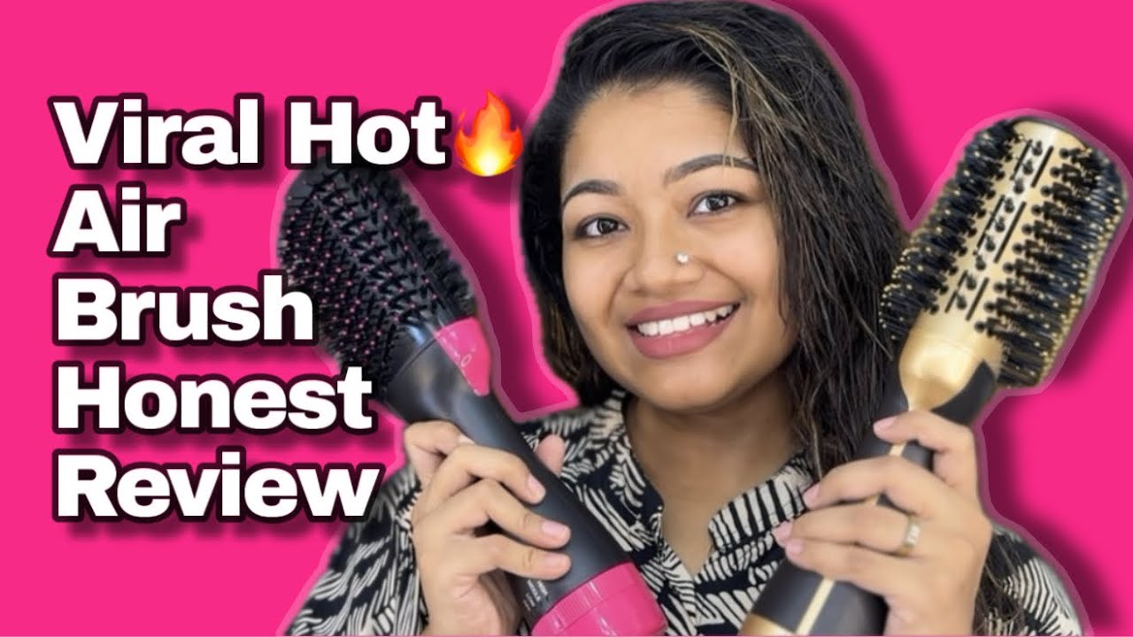 Viral Hot Air Brush 🔥 Review – Hair Dry, Straighten & Style with ONE Tool! Makeup Maniac by Linda