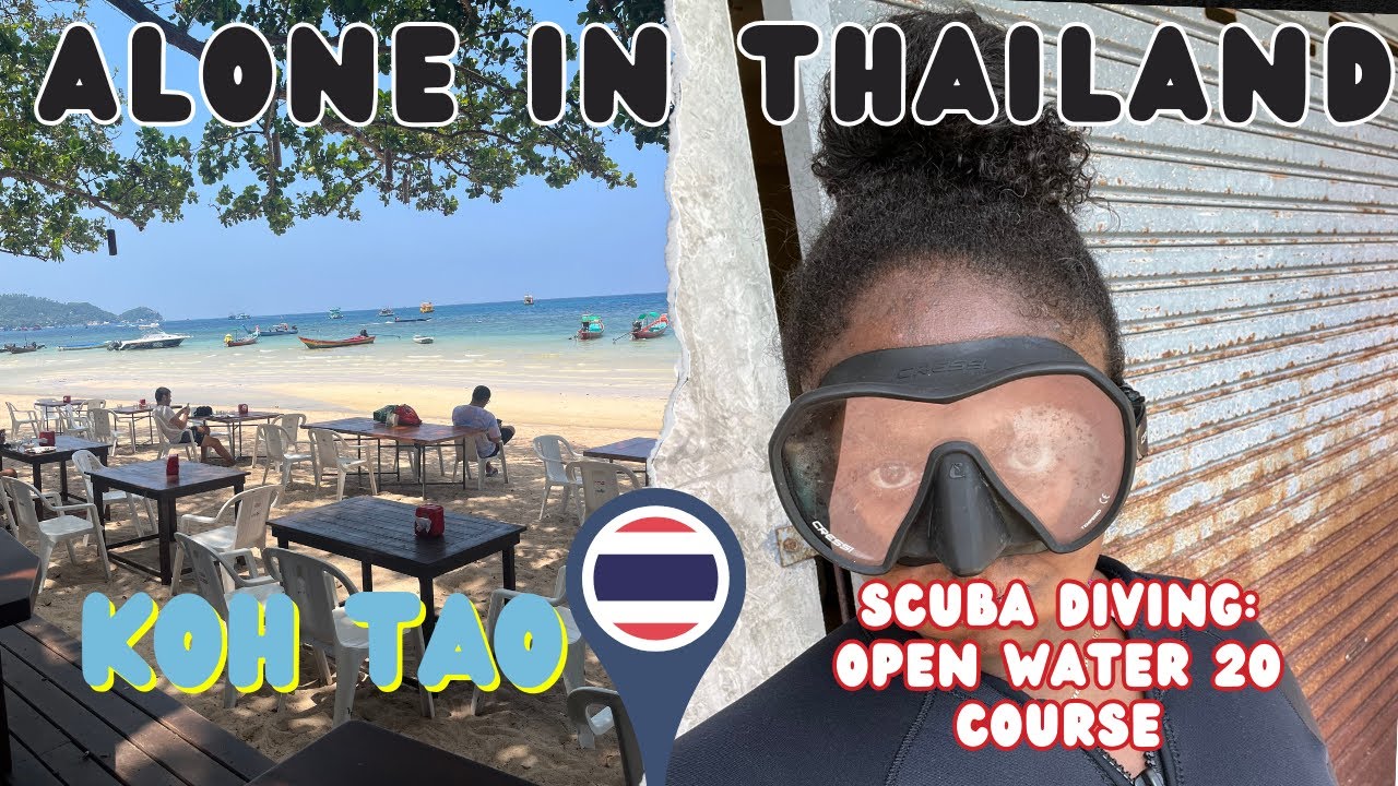 First Scuba Diving Lesson! Koh Tao, Thailand Solo Travel Vlog