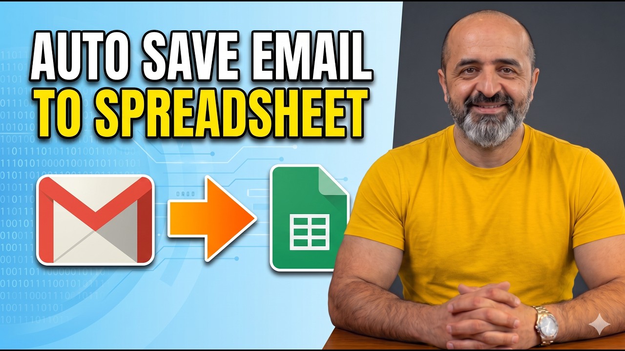 Auto-Save Emails to Google Sheets 🔥AI Automation Guide.