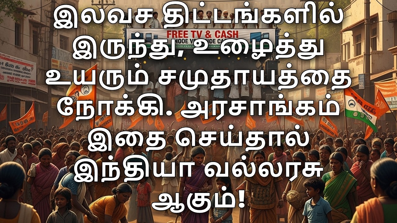 இலவசம் வேண்டாம், உழைத்து உயரும் சமுதாயம் வேண்டும்!இலவசங்களை நம்பி ஏமாறப் போகிறோமா?