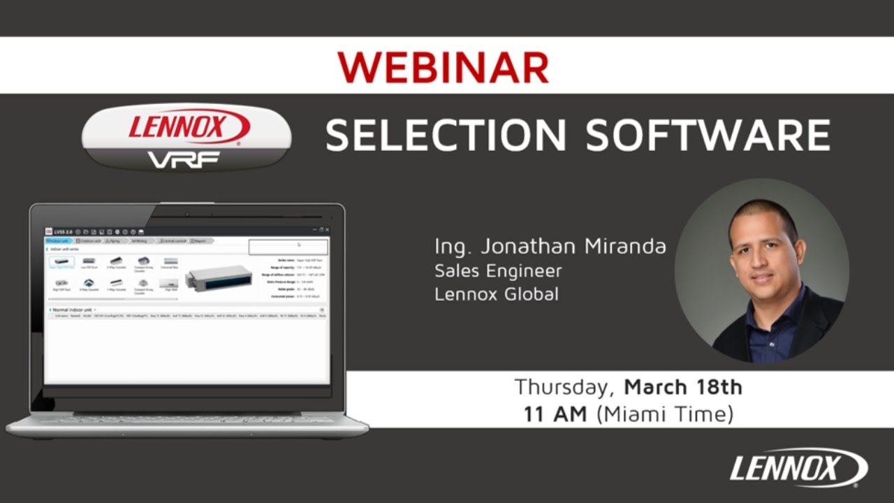 Lennox® VRF - Selection Software
