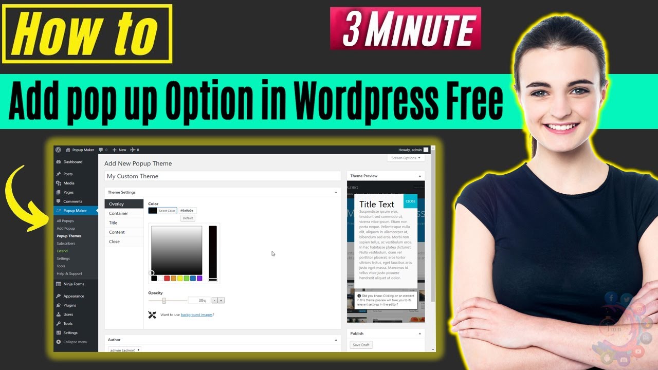 How to add pop up option in wordpress free 2026