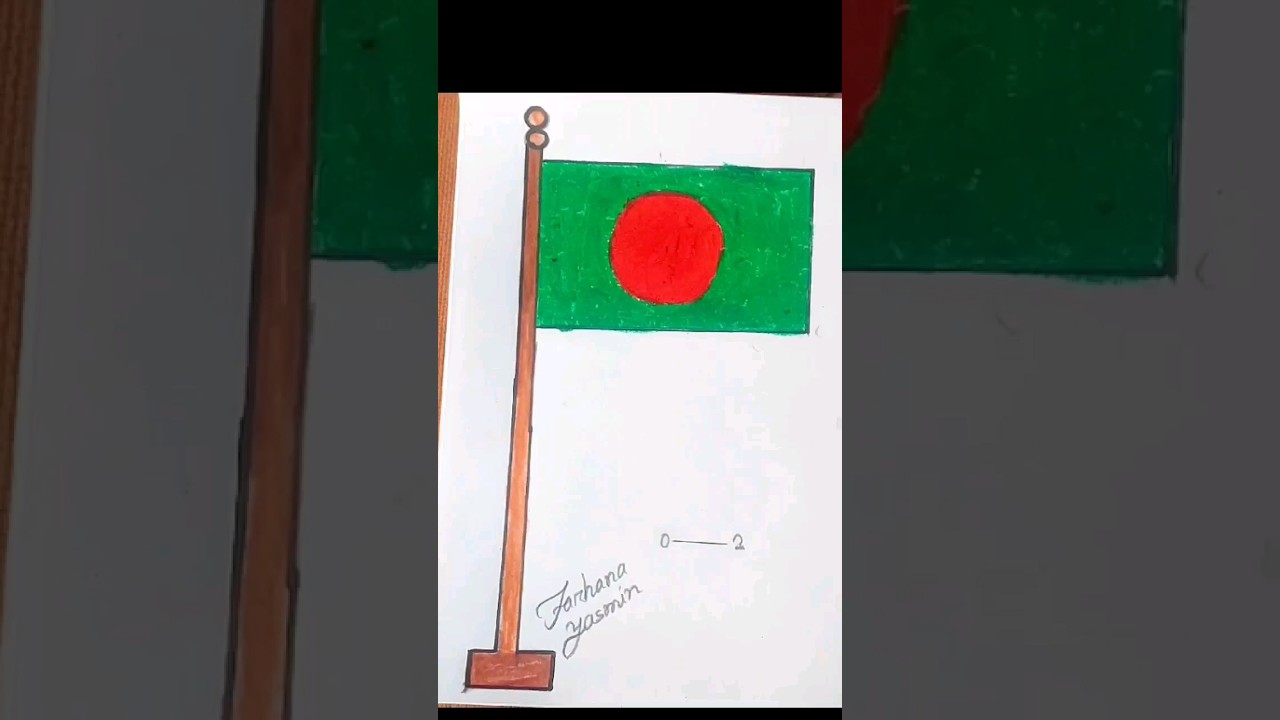 #tutorial#national#flag#bangladesh#drawing