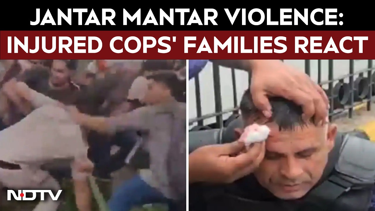 Delhi News | Bloodied Uniforms, Broken Helmets: Cops' Families On Jantar Mantar Violence