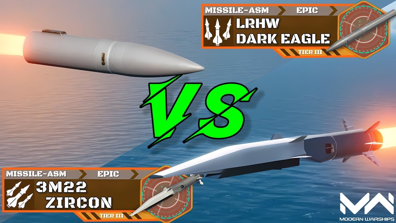 New Missile LRHW Dark Eagle VS 3M22 Zircon | Hypersonic Missile Comparison | Modern Warships