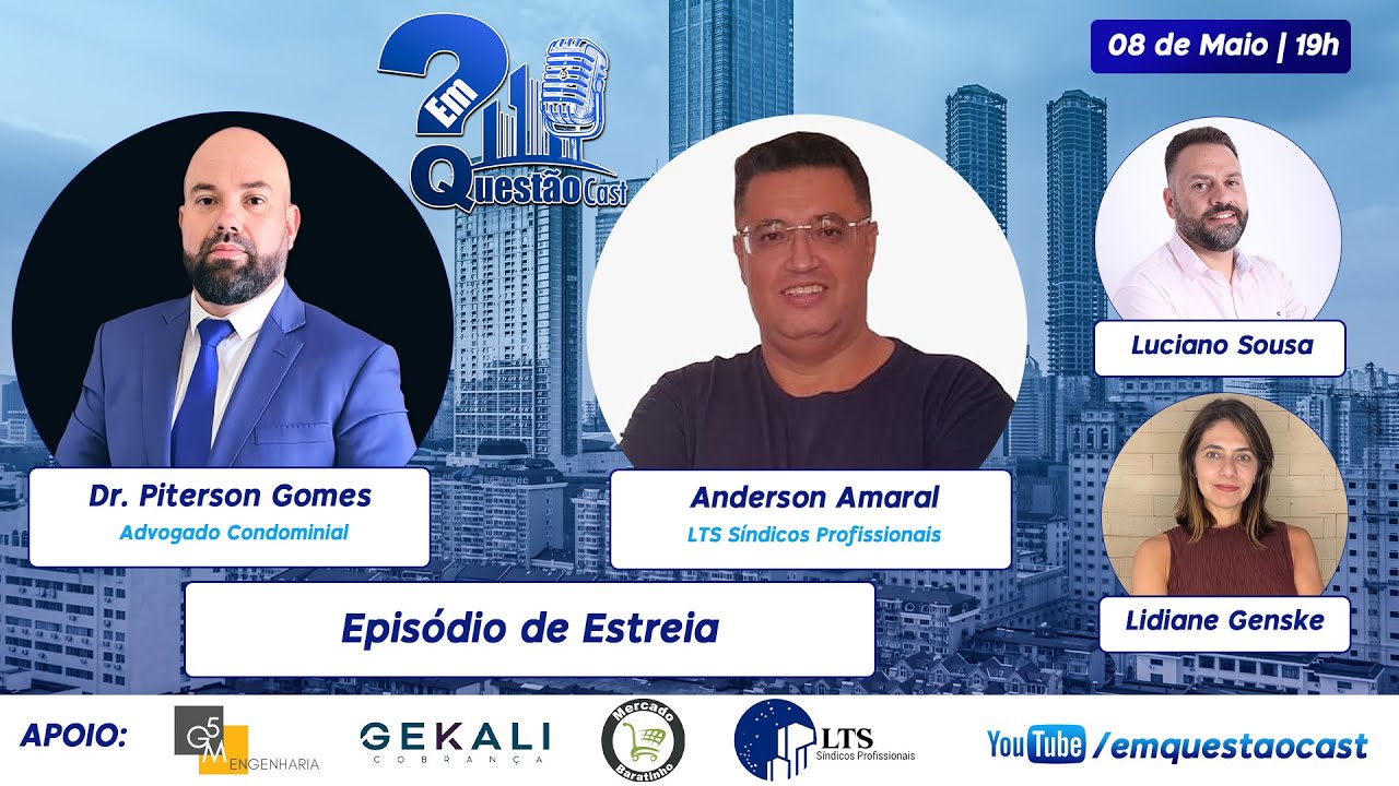 Episódio de Estreia - Em Questão Cast | com o Dr. Piterson Gomes e Anderson Amaral | #01