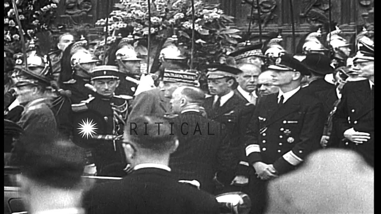 Ceremonies marking first anniversary of LVF (Legion of French Volunteers against ...HD Stock Footage