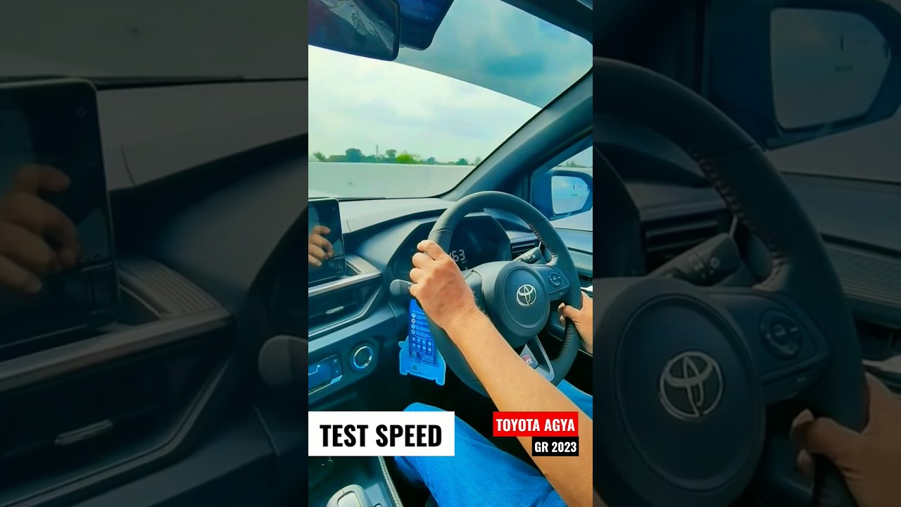 WOW! Top Speed Toyota Agya GR 2023 TEST SPEED! #toyota #toyotaagya #toyotaagya2023