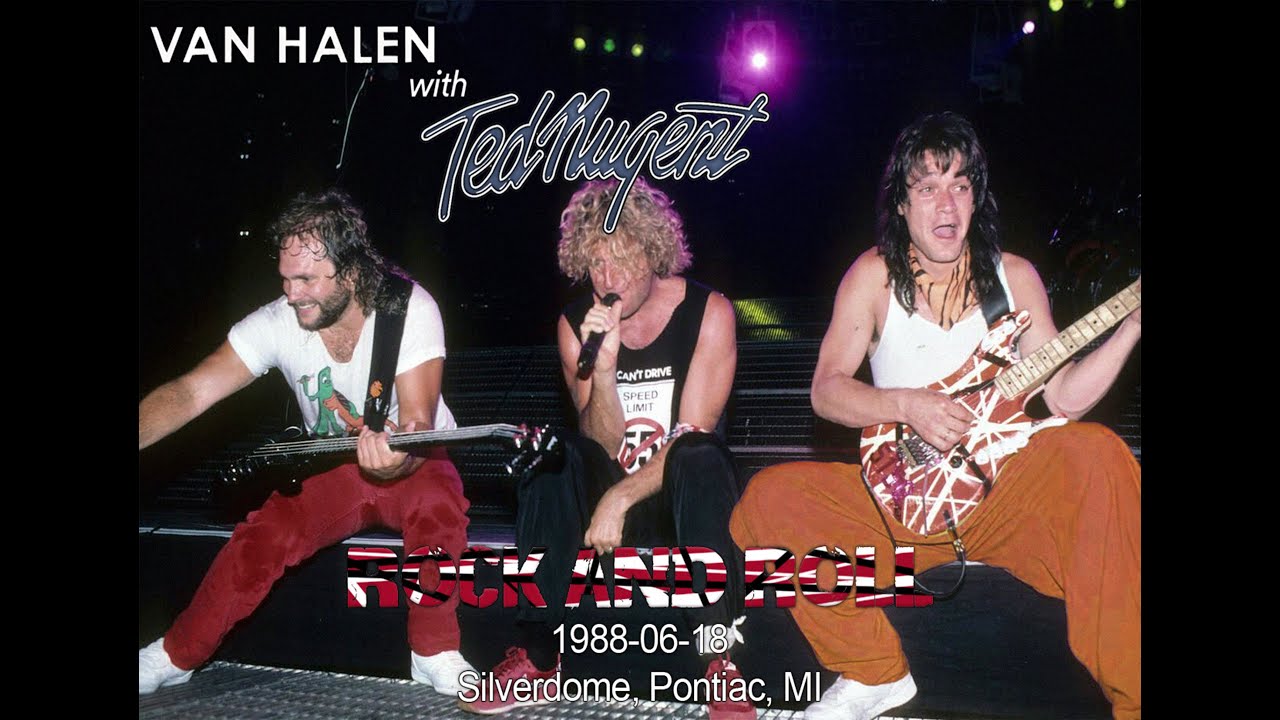 Van Halen w/ Ted Nugent - Rock and Roll (Live at Silverdome, Pontiac, MI)