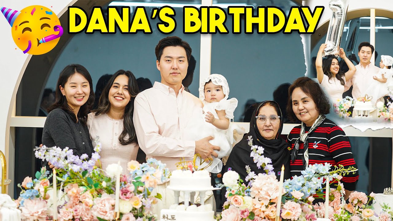 Dana’s first birthday with her Korean Grandparents 🇵🇰❤️🇰🇷