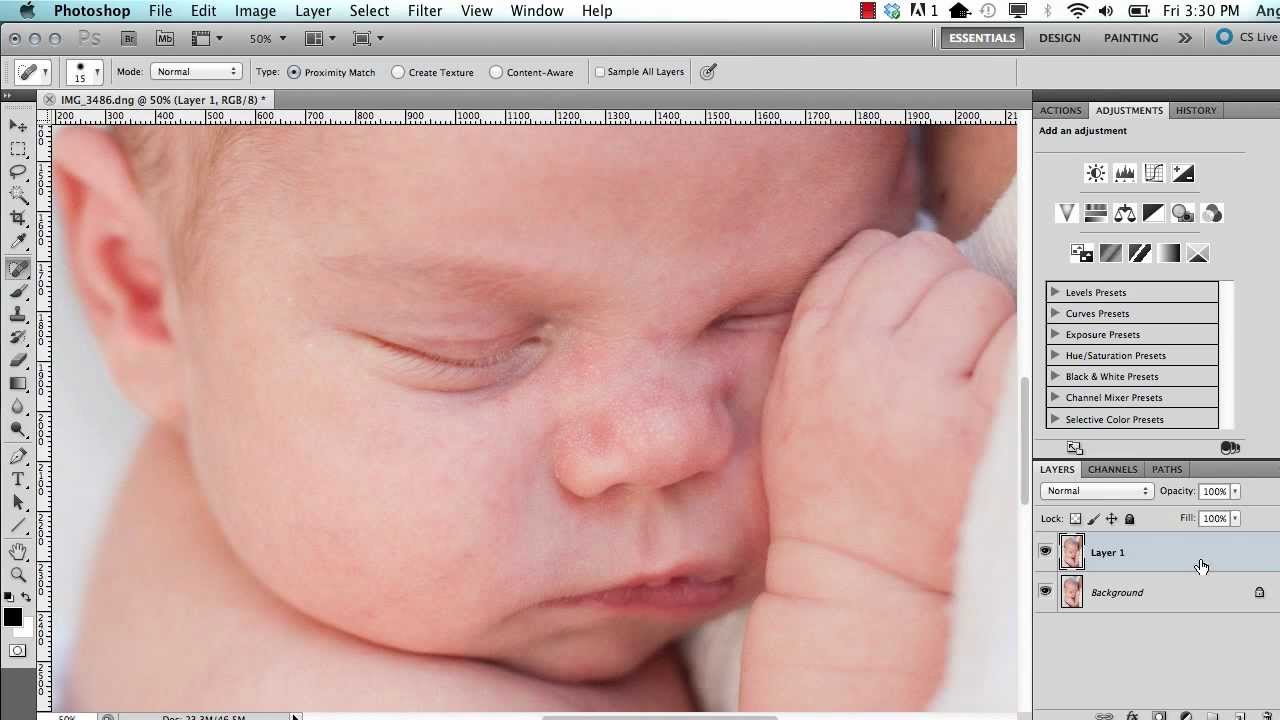 Newborn Photo Edit