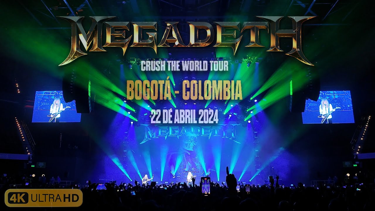 Megadeth | Crush The World Tour 22 de abril   Bogota Colombia | Full Show | 2024 | 4K