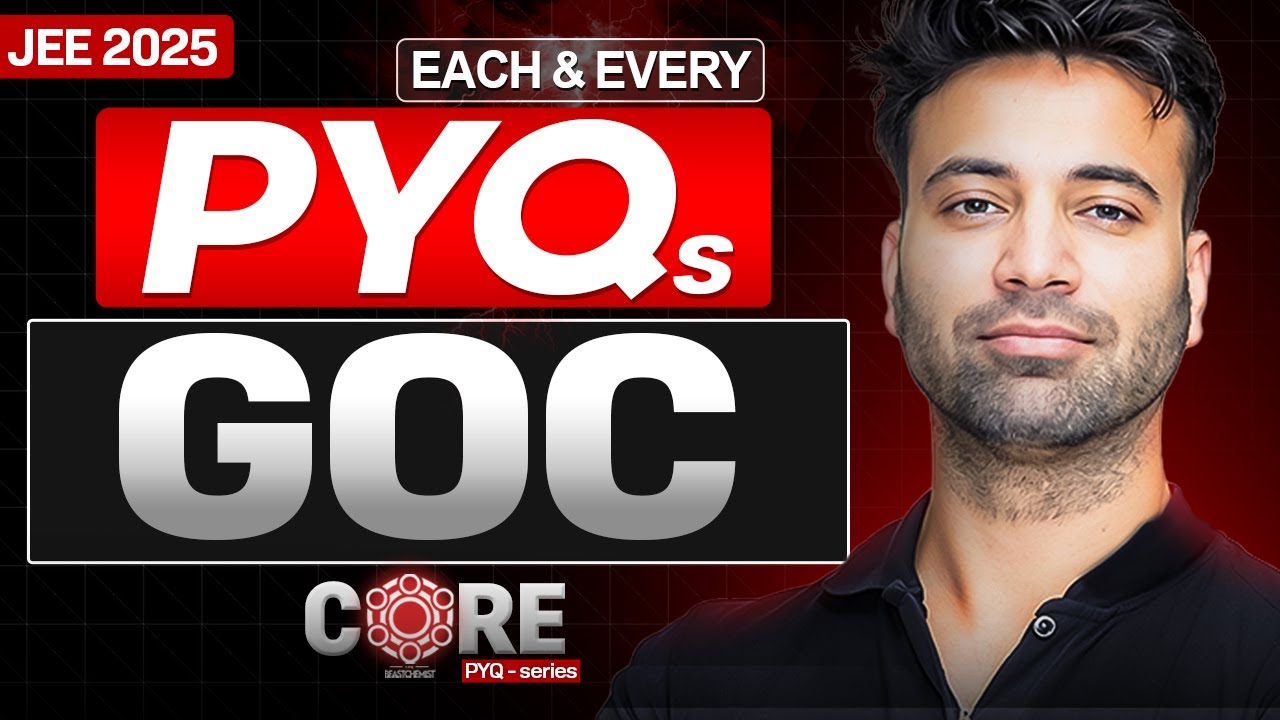 All GOC PYQs from 2019 to 2024 l Part 1 | CORE series | JEE Main 2025