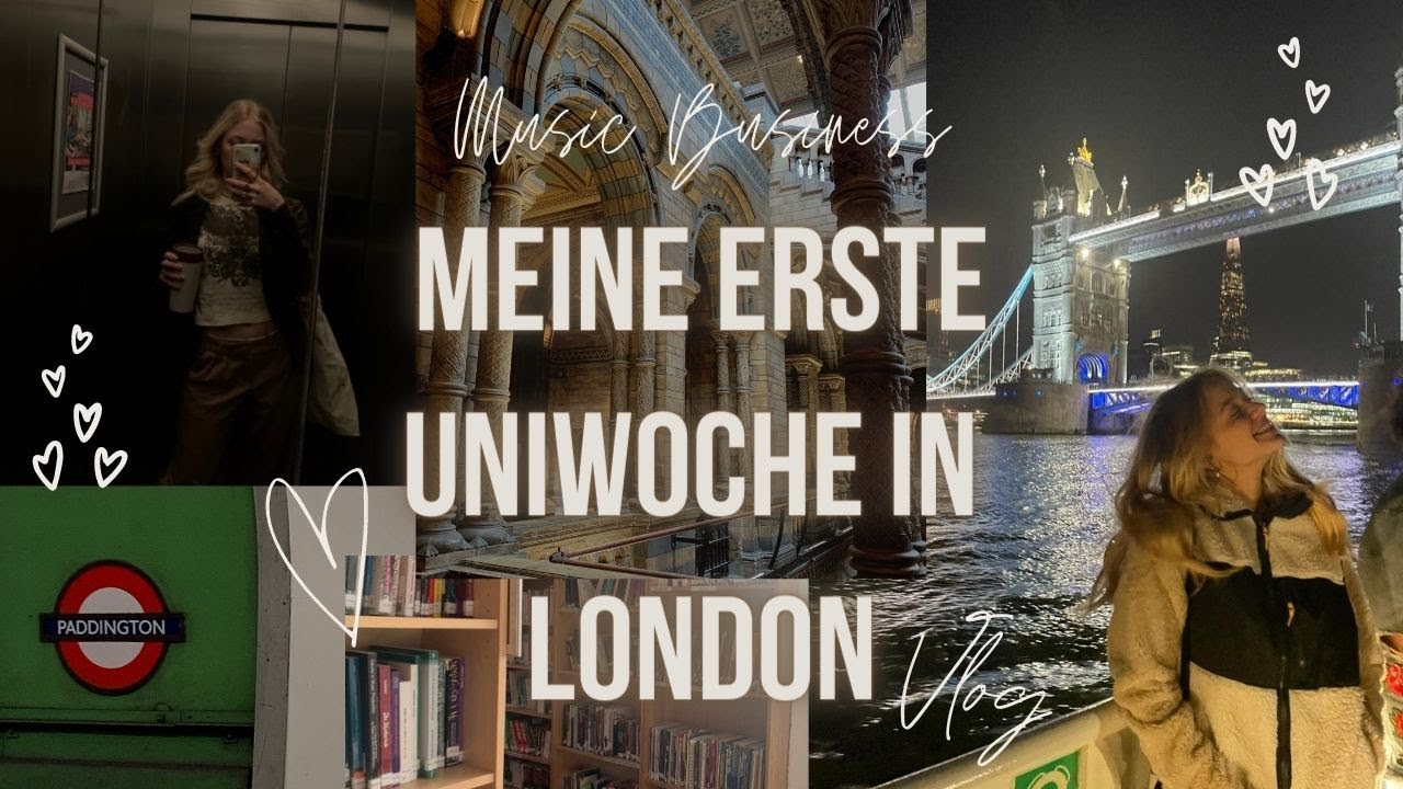 1. Uniwoche in LONDON | Music Business | ICMP Campus Tour | Uni VLOG | Auslandsstudium 👀