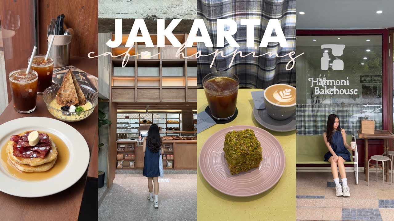 Jakarta vlog (new cafes, famous bakery, Bintaro market guide & hatoya matcha) 