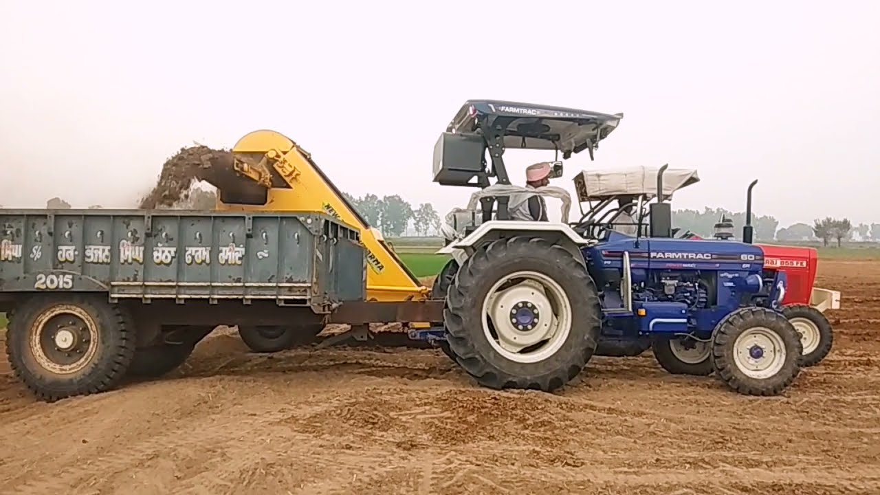 Farmtrac 60 T20 EPI Powermaxx Tractor With Mud Loder Machine |TractorPower |