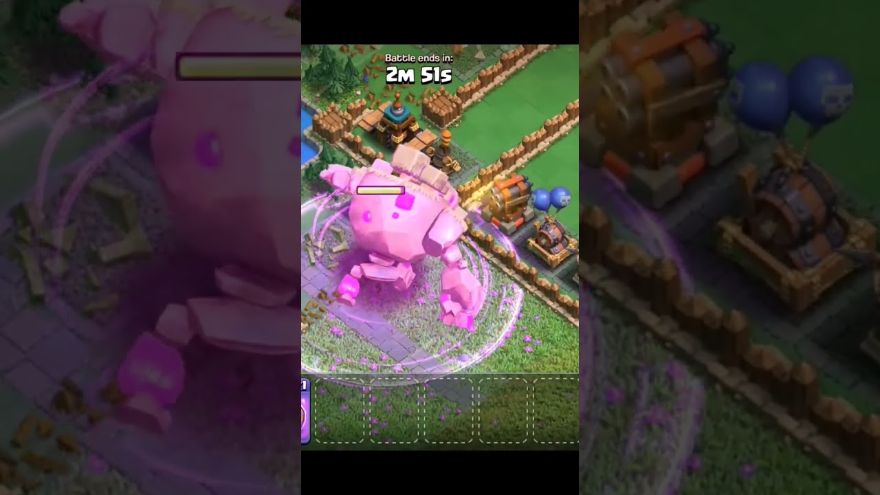 😳😳Mountain Golem😳😳Clan Capital - Clash Of Clans