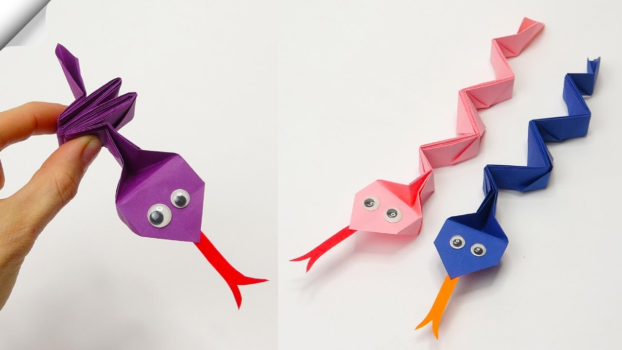 Jumping Paper Snake - Moving paper toys