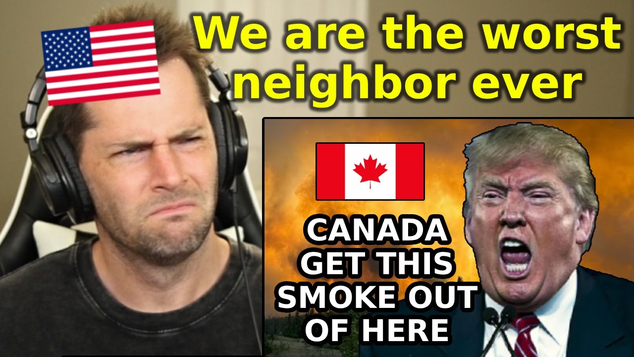 Trump THREATENS Canada Over Wildfire Smoke (American Reaction)