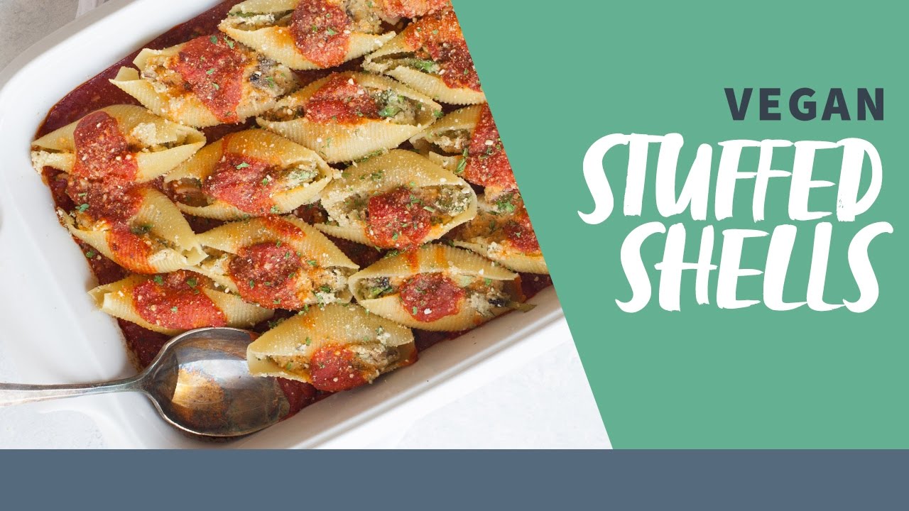 Vegan Stuffed Shells with Cashew Parmesan and Cashew Ricotta
