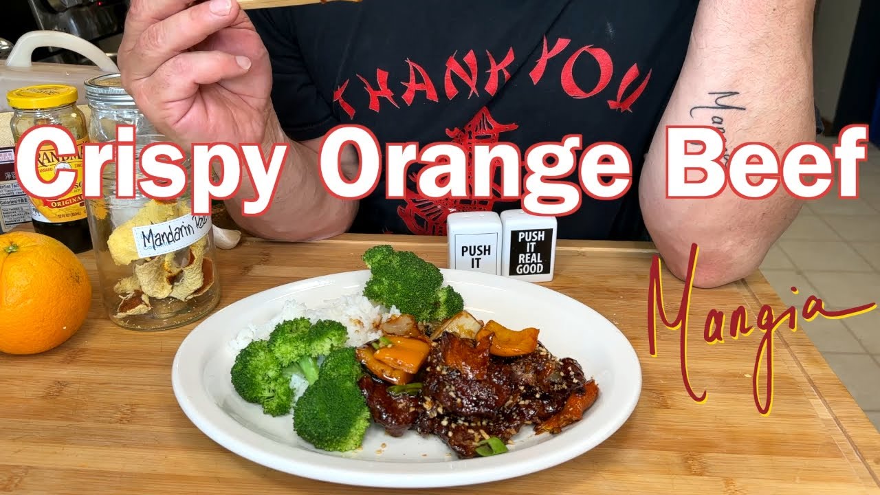 Extra Crispy! & Extra Spicy! Tangy Sweet Orange Glazed Beef with Szechuan Peppercorns & Habanero