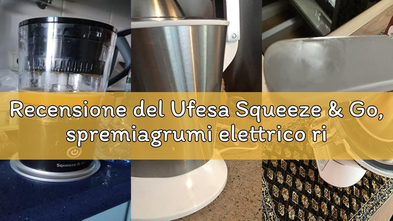 Recensione del Ufesa Squeeze & Go, spremiagrumi elettrico ricaricabile con USB-C, portatile, spremia