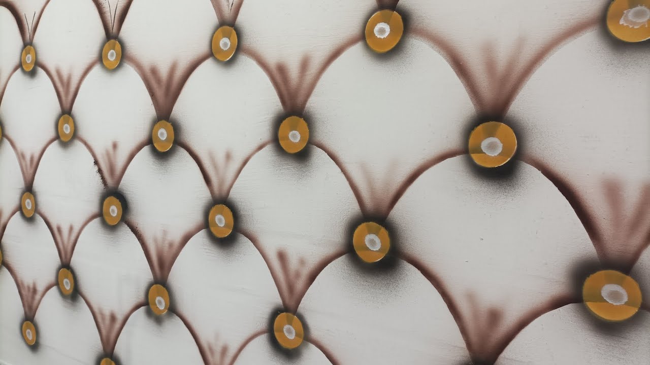 ببیند چگونه  روی یک دیوار بارنگ طرح سه بعدی ایجاد میکنیم