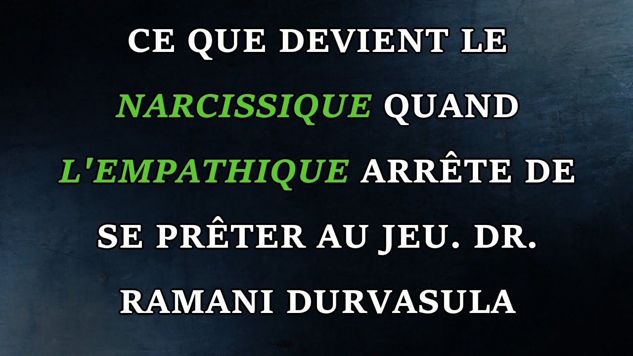 Ce que le narcissique devient lorsque la personne empathique cesse d'interagir