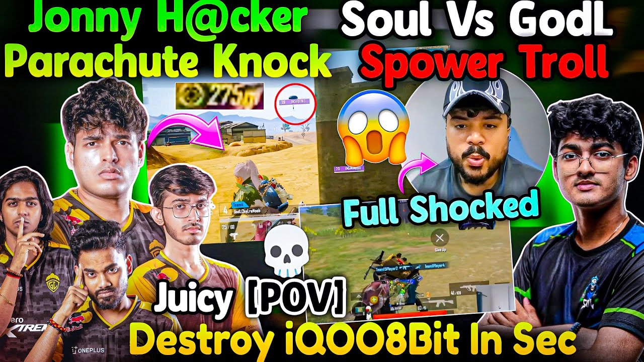 Godlike Vs Soul🔥 Jonathan Vs Goblin🥶 8bit Juicy POV - Full Shocked😱Spower Troll😂WWCD
