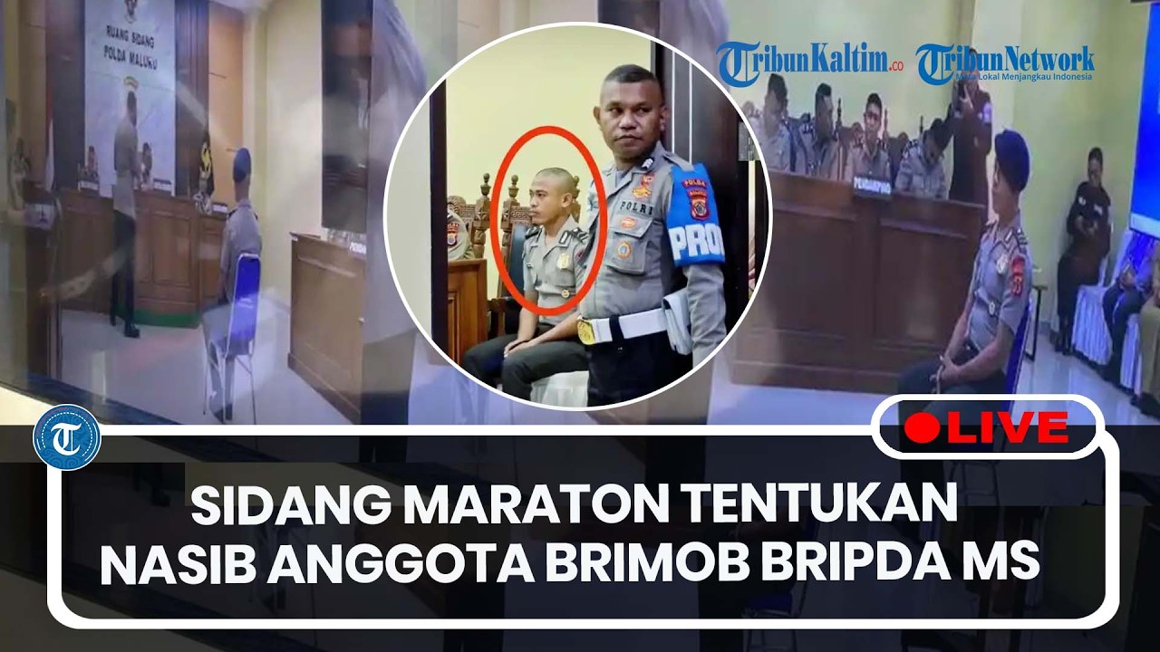 🔴LIVE: Anggota Brimob Bripda MS Jalani Sidang Maraton Kode Etik Soal Insiden Siswa di Maluku