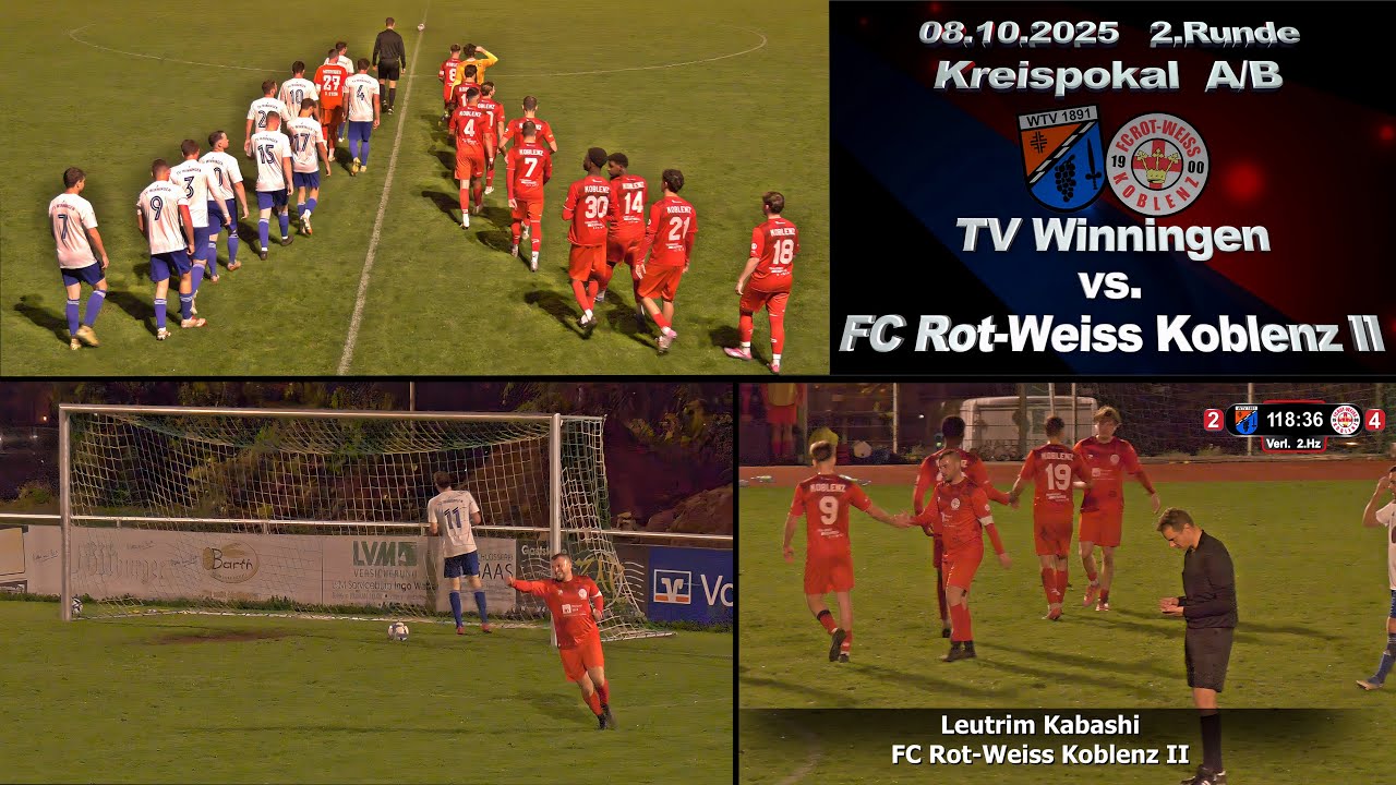 Kreispokal A/B: TV Winningen vs. FC Rot-Weis Koblenz II