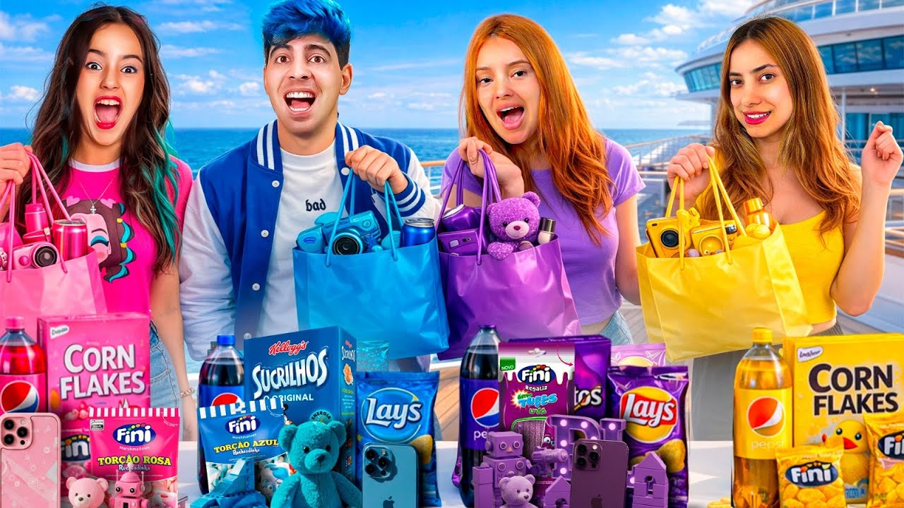 TREND DA SACOLINHAS DAS CORES EM UM NAVIO SINISTRO!! QUEM PEGAR PRIMEIRO GANHA!!