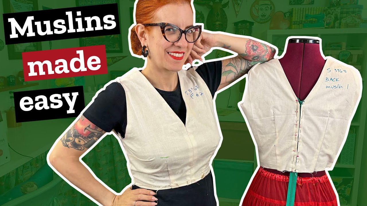 Sewing a muslin: my fast & easy way, even with adjustments!