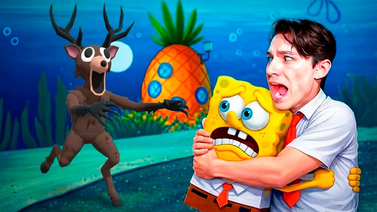 Я ВЫЖИЛ 99 НОЧЕЙ В БИКИНИ БОТТОМ С ГУБКОЙ БОБОМ😱